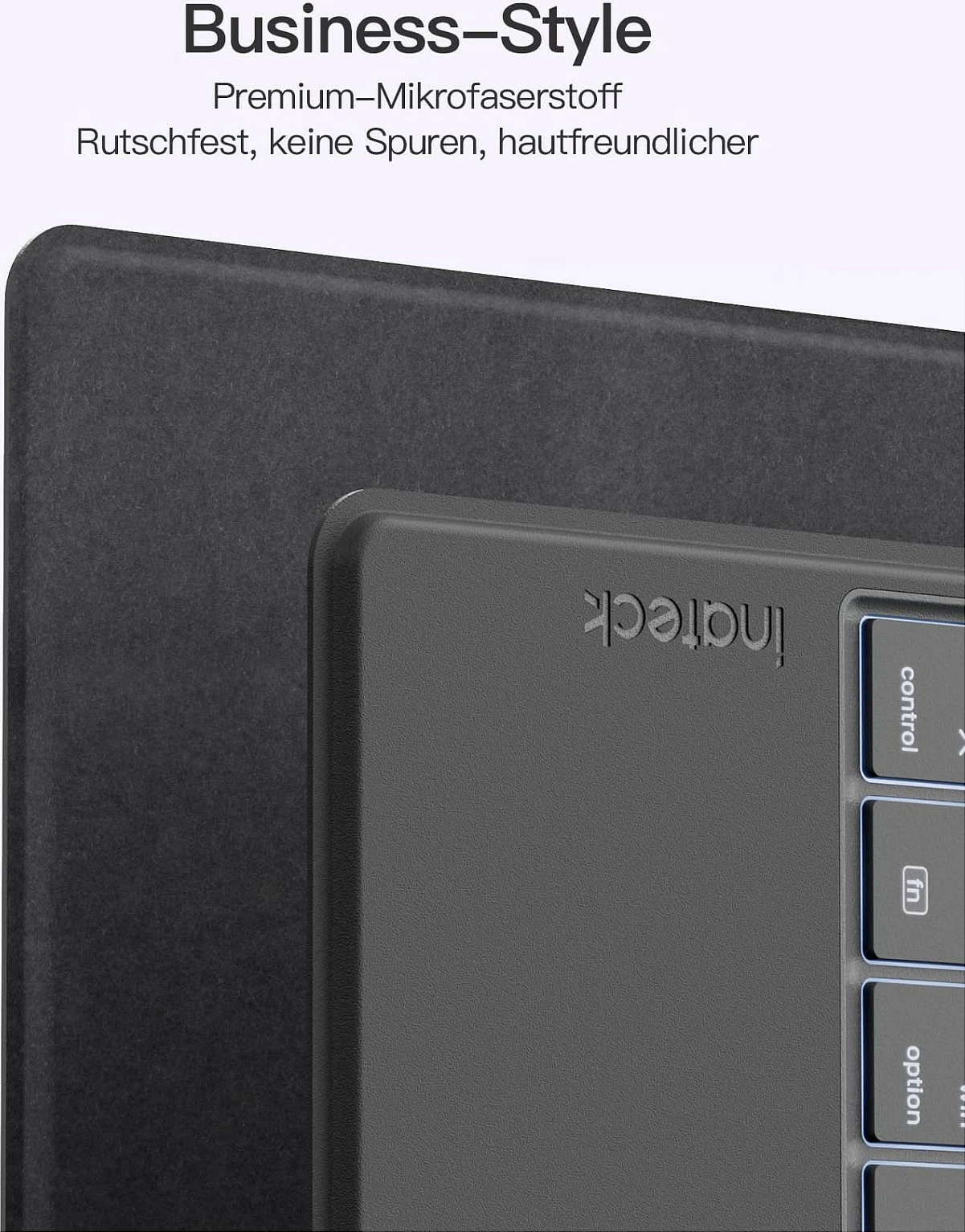 Tastierë inateck për iPad Pro 11, QWERTZ, me touchpad, gri