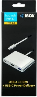 USB Hub iBox IUH3CFT1, 3.0, Type C, 5000 Mbit/s, argjend