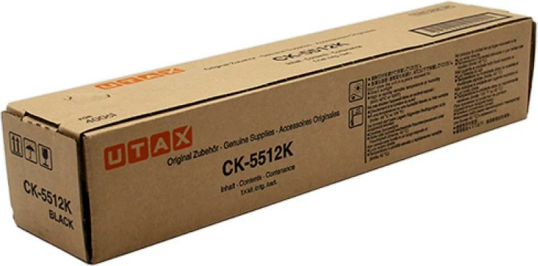 Toner Utax CK-5512K (1T02R60UT0), njësi origjinale, rendiment 9,750–23,700 faqe, i zi