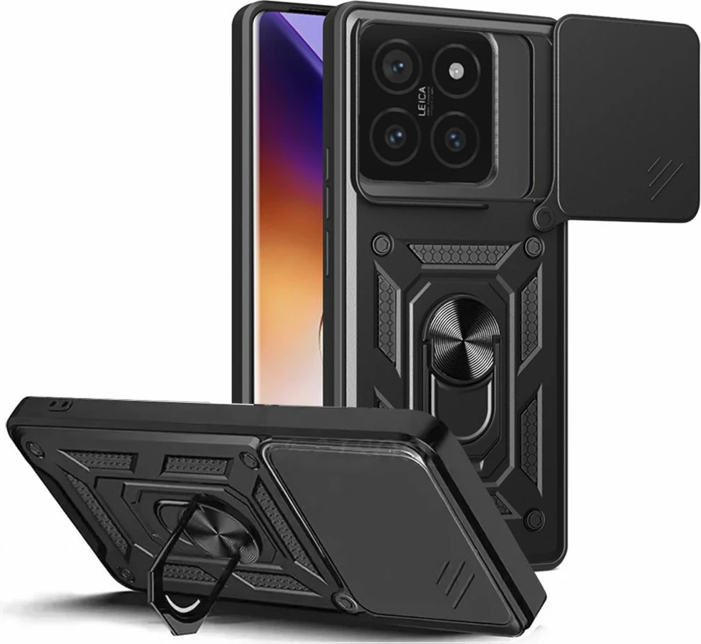 Mbështjellës Tech-Protect CamShield Pro për Xiaomi 14T Pro, e zezë