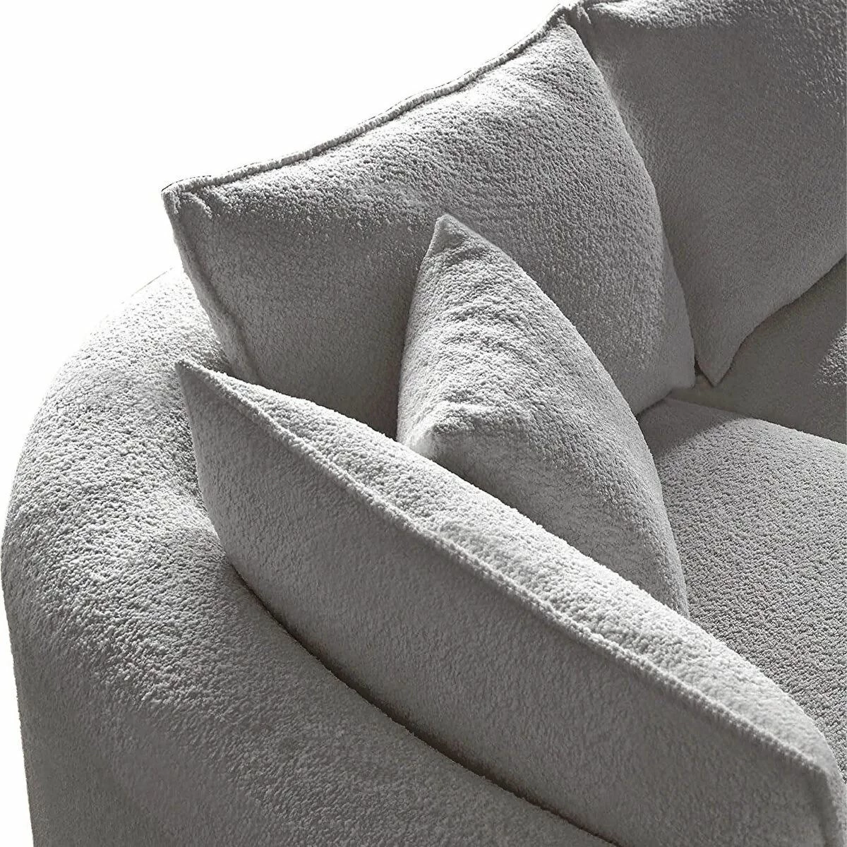 Këndore Venedik, gri, Atelier del Sofa, 7 jastëkë