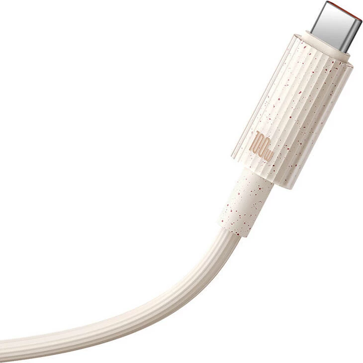 Kabllo karikimi i shpejtë Baseus Habitat Series USB në USB-C, 1m, 100W, rozë