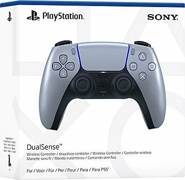 Kontroller Sony PlayStation 5 DualSense, kompatibil PS5/PC, Wireless/Wired, argjendtë