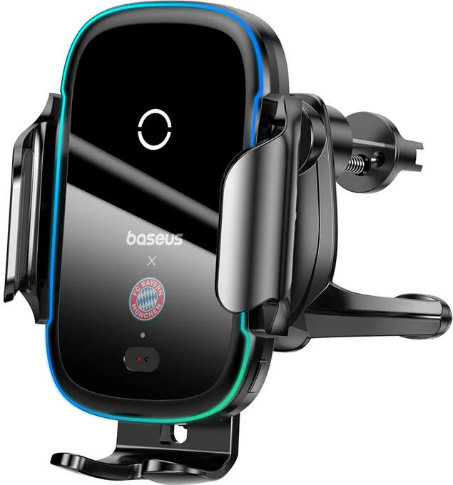 Mbajtës telefoni për veturë Baseus Bayern Edition me karikues wireless 15W, i zi