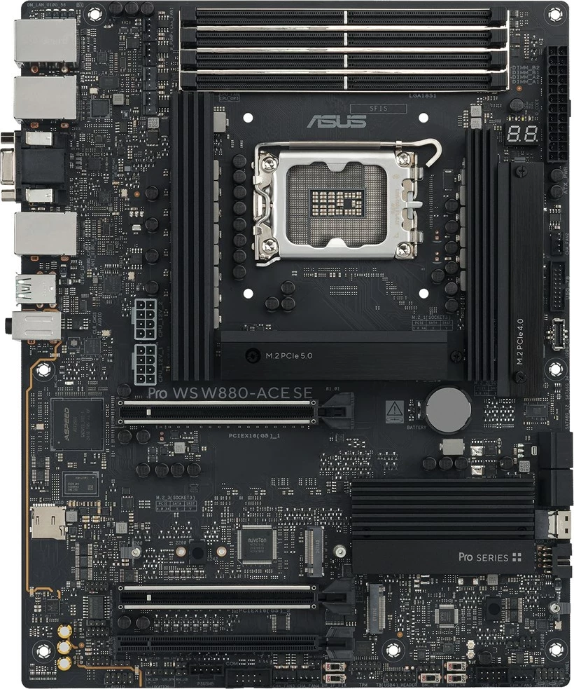 Pllakë amë ASUS PRO WS W880-ACE SE, ATX, Socket LGA 1851, Gri