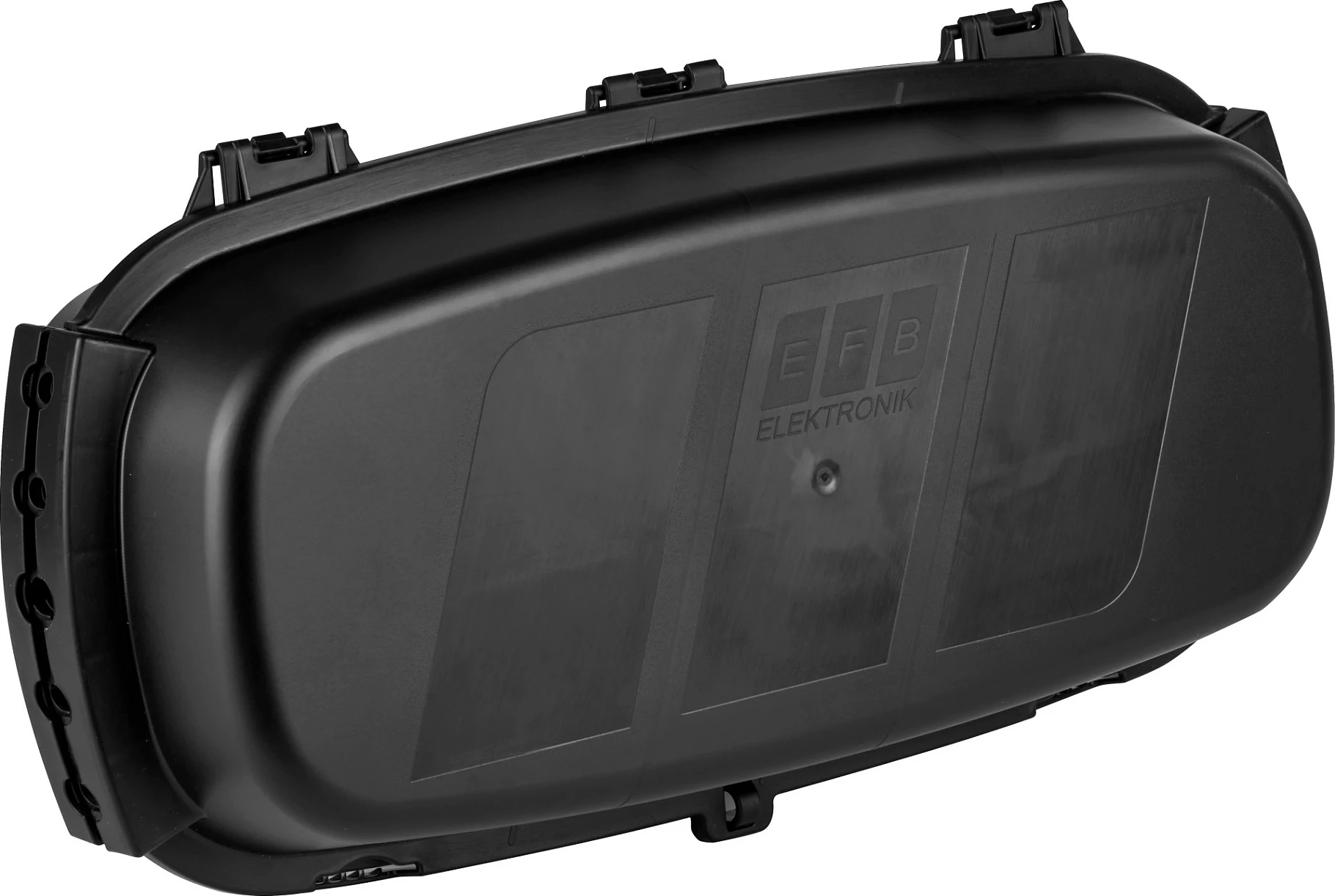 Kuti kabllosh e jashtme EFB Elektronik ODB-1SW, IP54, plastike e ricikluar, 389.8×201.5×114.5 mm, e zezë