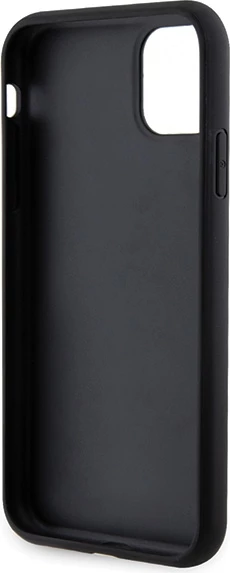 Mbështjellës Guess GUHCN61HG4SGK për iPhone 11/XR, Glitter Script Big 4G, i zi