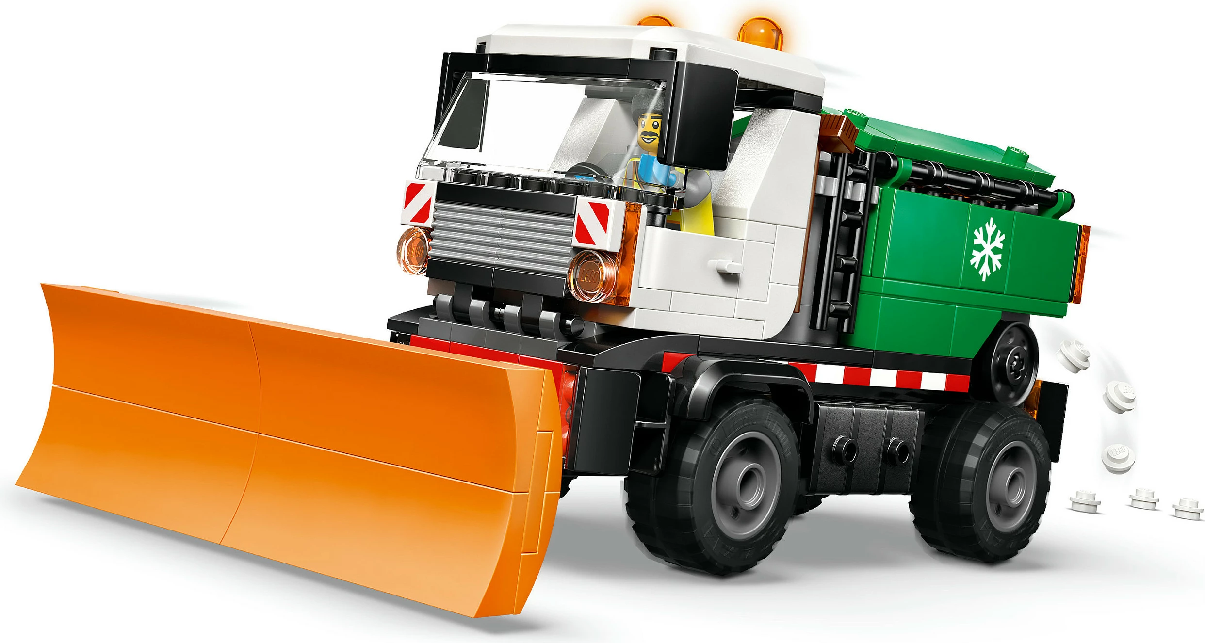 Set ndërtimi LEGO City Snowplough 60490, 263 copë, 6+, shumëngjyrësh