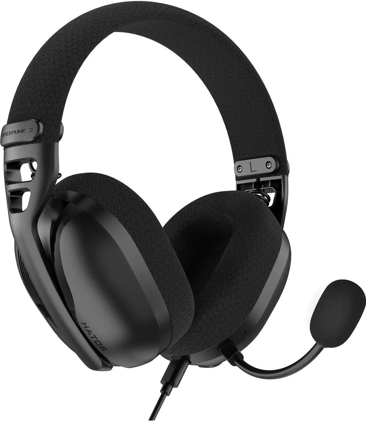 Kufje Hator Hyperpunk 3 USB, Bluetooth, me mikrofon, të zeza