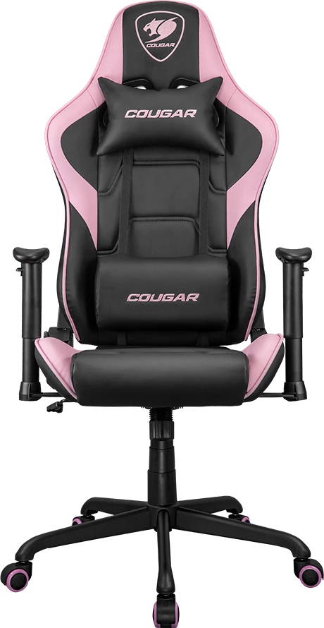 Karrige gaming COUGAR Armor Elite EVA, mbështetëse duarsh 2D, pjerrësi 160°, deri 120 kg, rozë