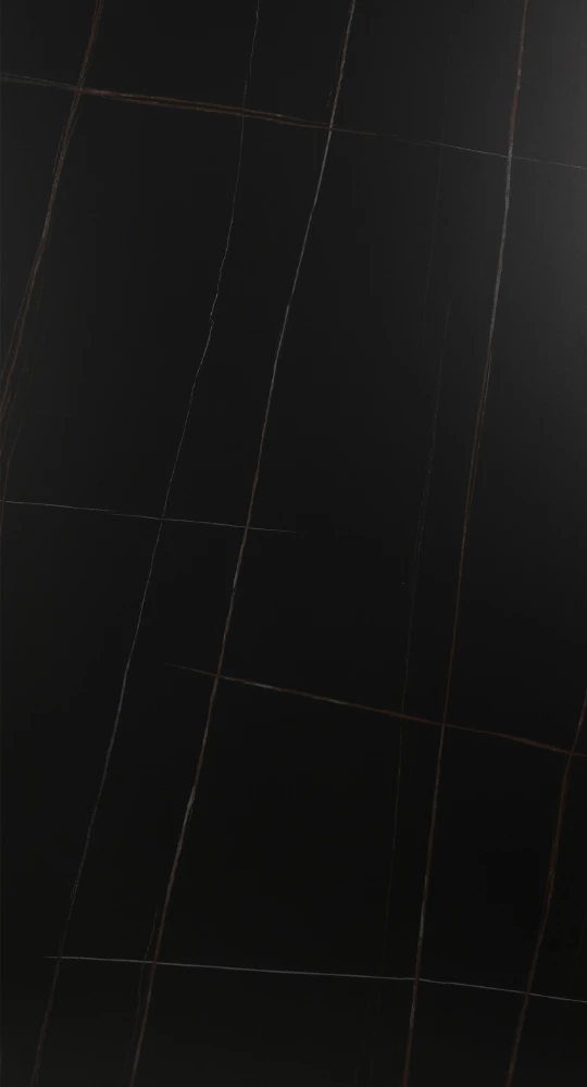 Tavolinë e rrumbullakët Volcano, ngjyrë e zezë, 90x90x75cm