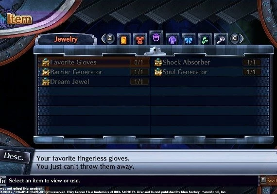 Fairy Fencer F ADF Veteran Fencer Accessory Set DLC EN/JA/ZH Global