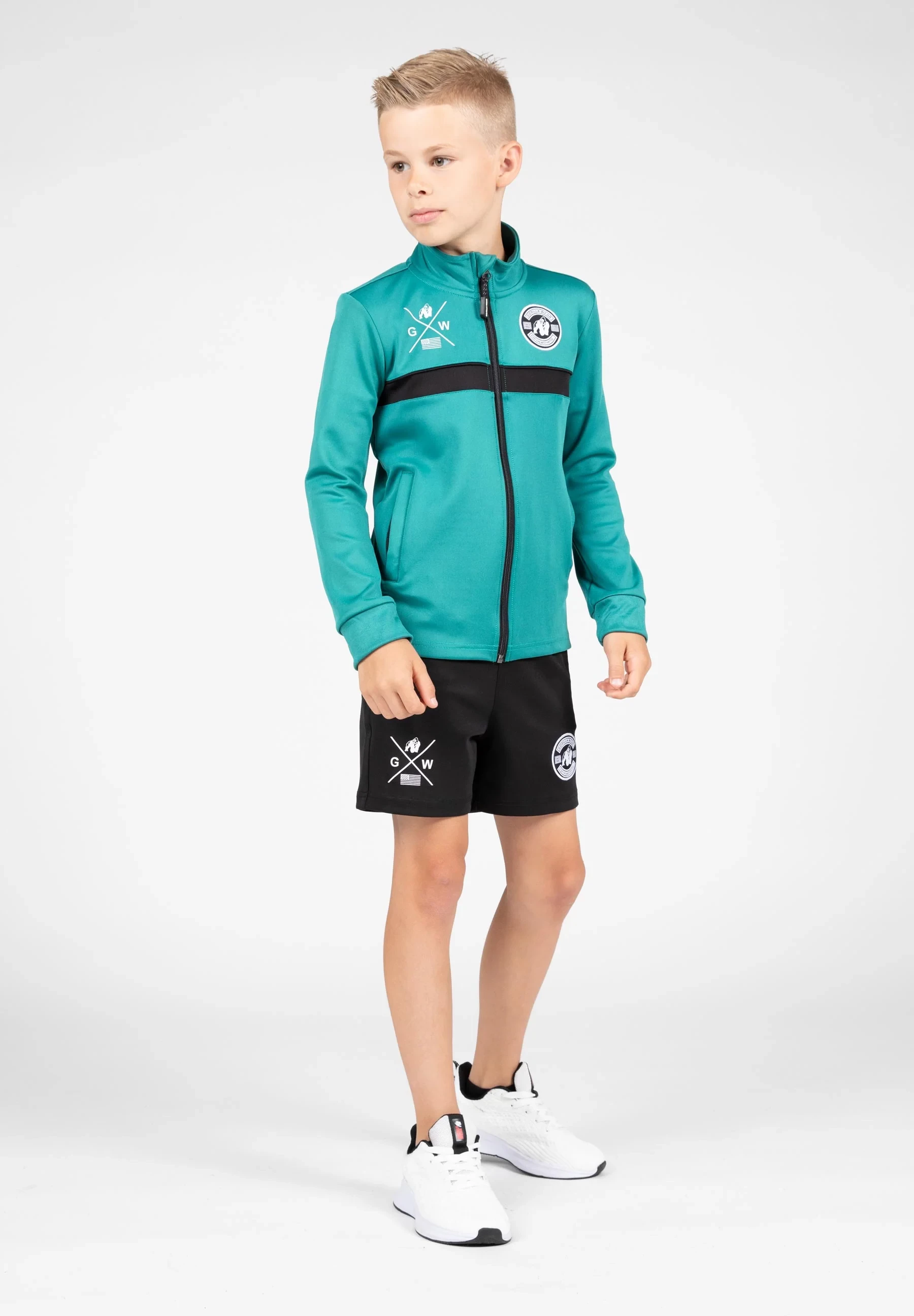 Vernon Kids Track Jacket - Teal Green [Madhësia: 140]