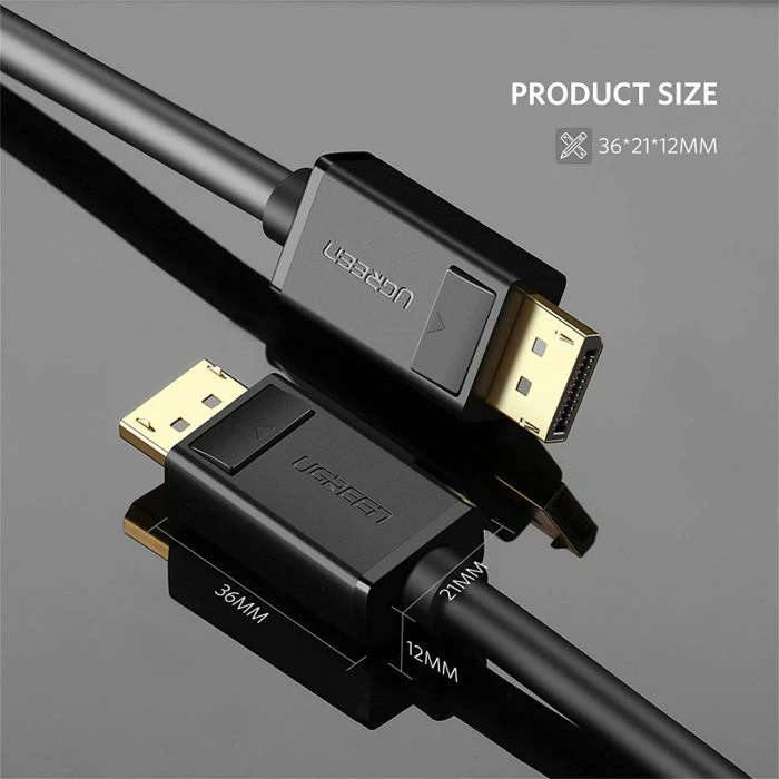 Kabllo DisplayPort UGREEN 10213 5m 4K@60Hz e zezë, me kuti