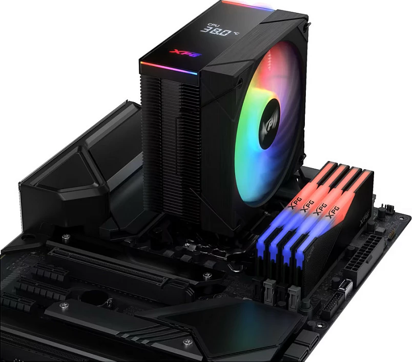 Ftohës CPU XPG Maestro Plus 42SA, 120mm, ARGB, TDP 220W, i zi