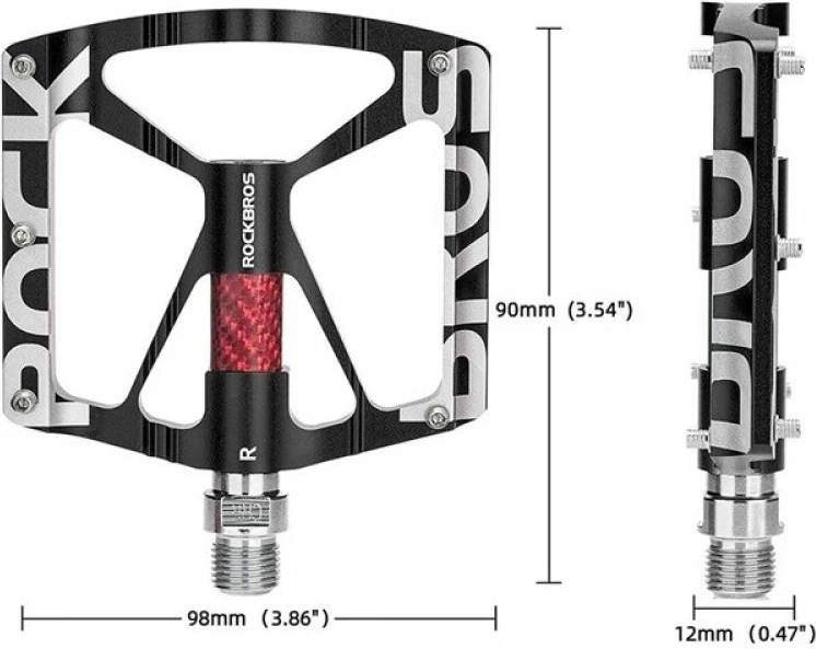 Pedale biçiklete Rockbros, të zeza