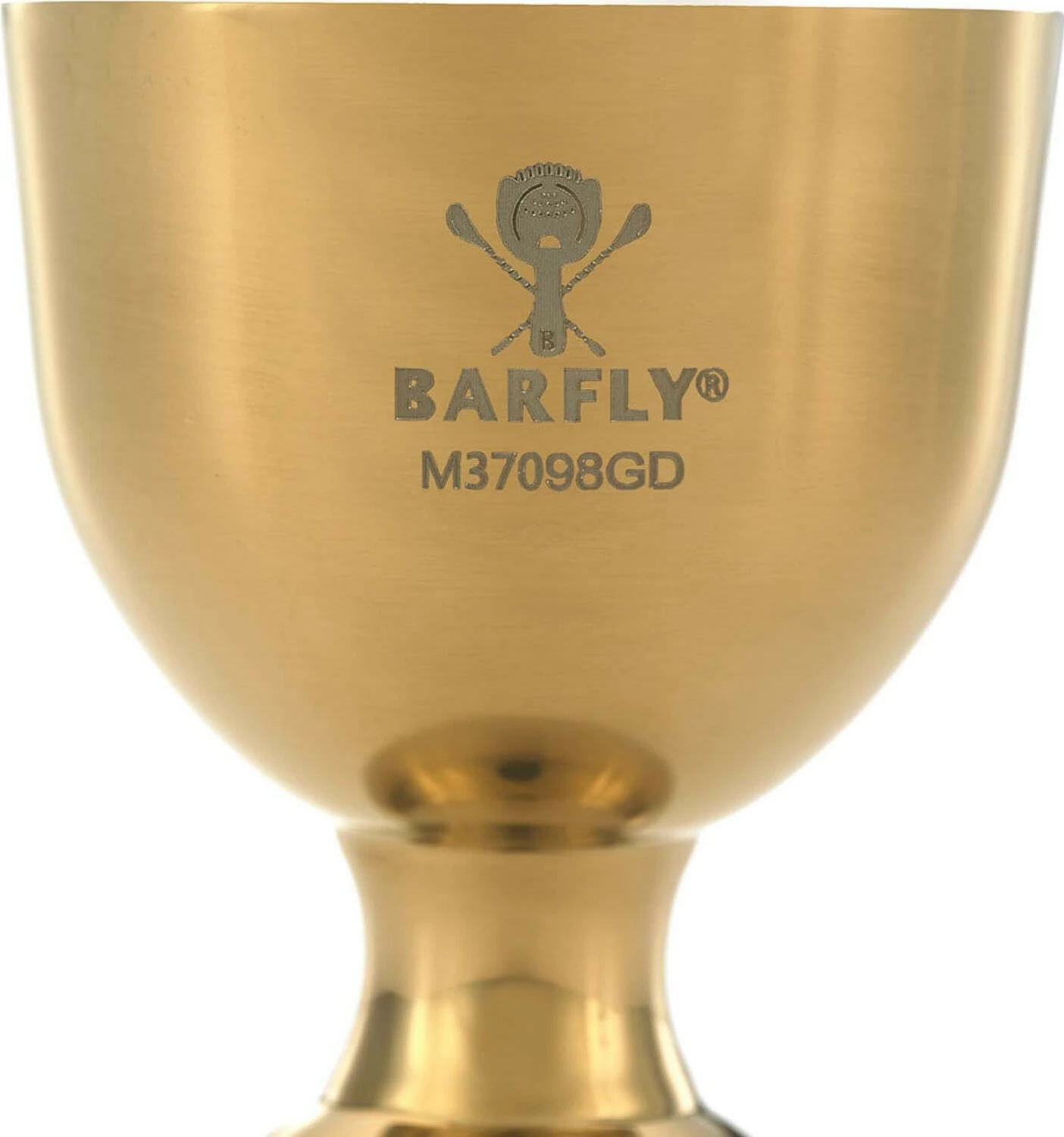 jigger kambanor, BarFly M37098GD, 25/50 ml, çelik inoks 18/8, buzë e drejtë, ar