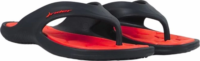 Flip-flop për meshkuj Rider, të zeza e të kuqe [Madhësia: 44]