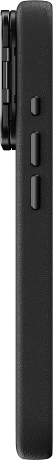 Mbështjellës AmazingThing Glamour për iPhone 17 Pro Max, PU lëkurë, e zezë