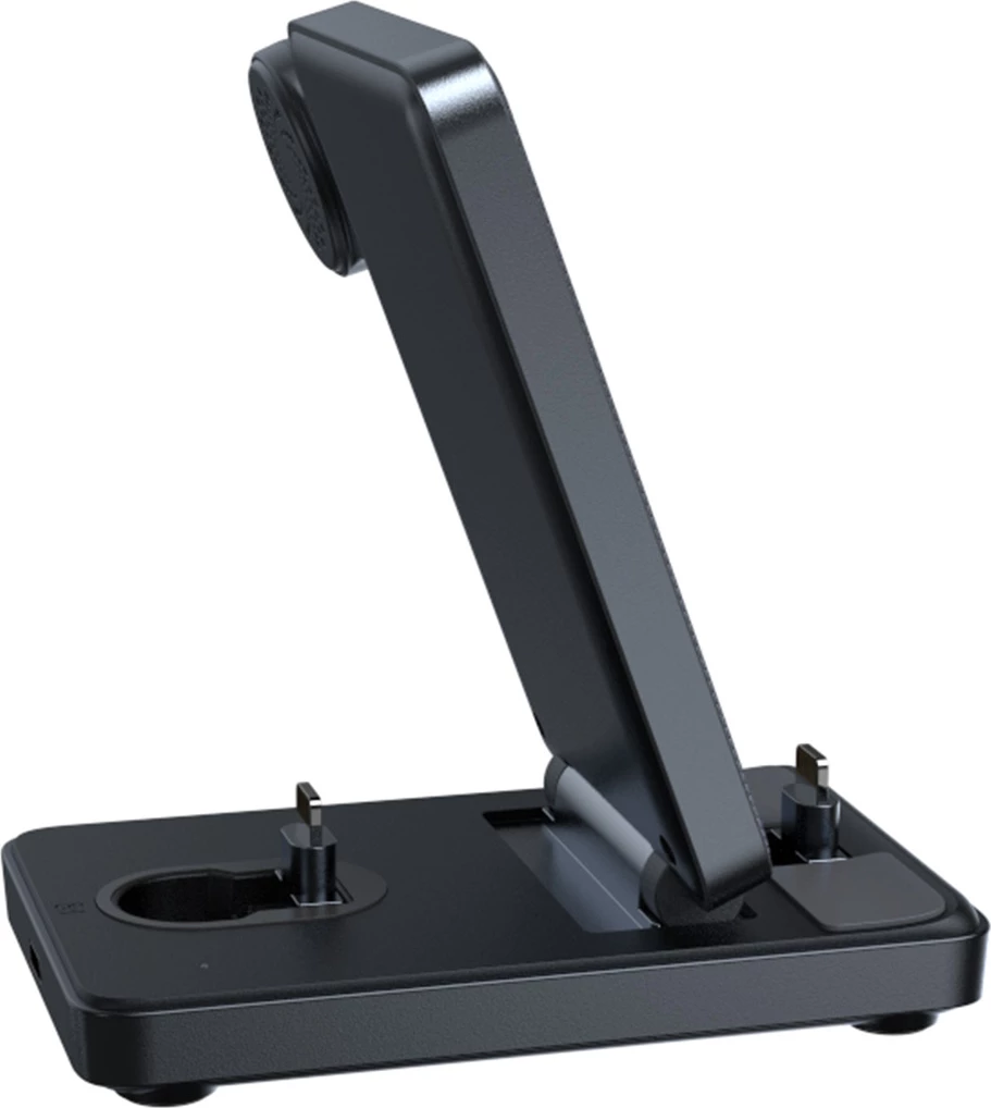 Stacion karikimi 4-në-1 Joyroom JR-WQS02 për iPhone, AirPods, Apple Watch, i palosshëm, i zi