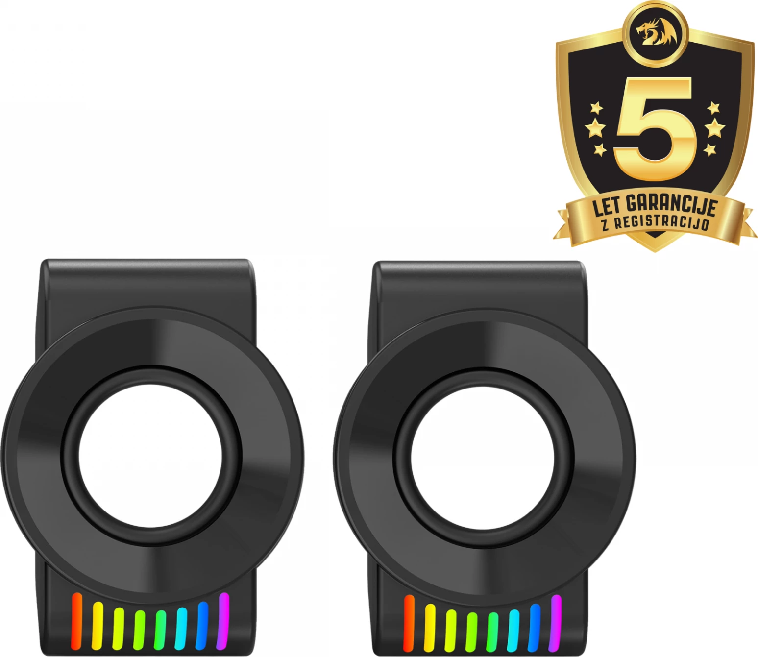 Altoparlantë Redragon Kage GS514 2.0, USB + 3.5mm, 2x3W, RGB, set 2 copë