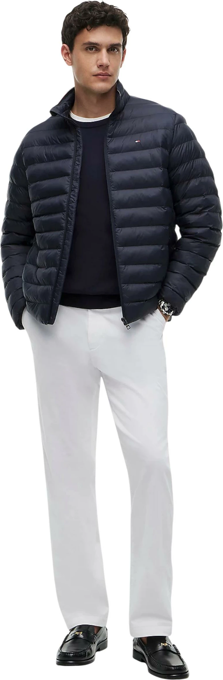 Jakne me pupla për meshkuj Tommy Hilfiger Jeans DM0DM20658, blu e errët [Madhësia: XXXL]