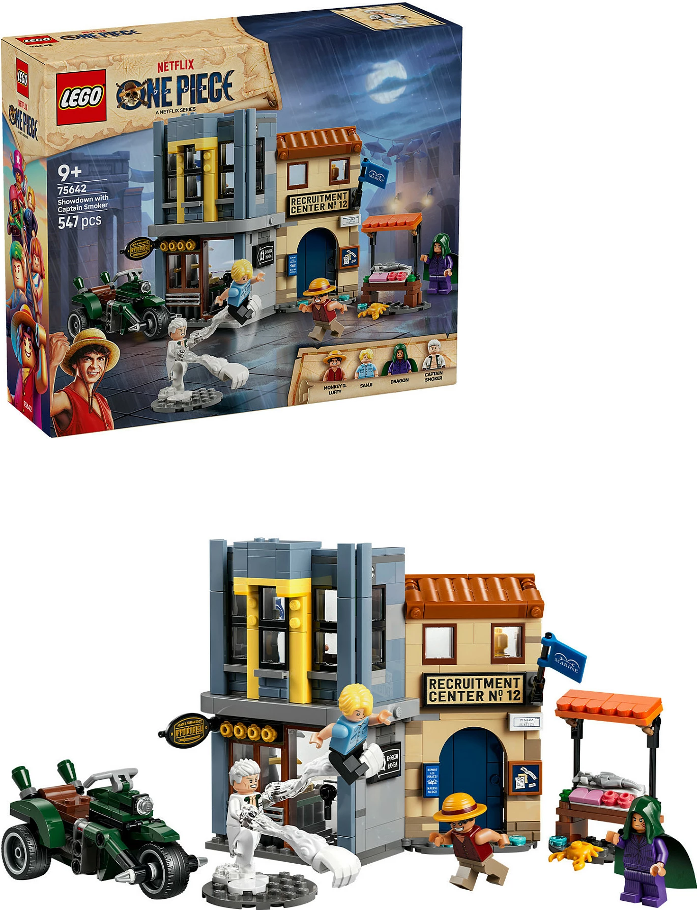 Set LEGO One Piece 75642 Showdown with Captain Smoker, 547 pjesë, 9+