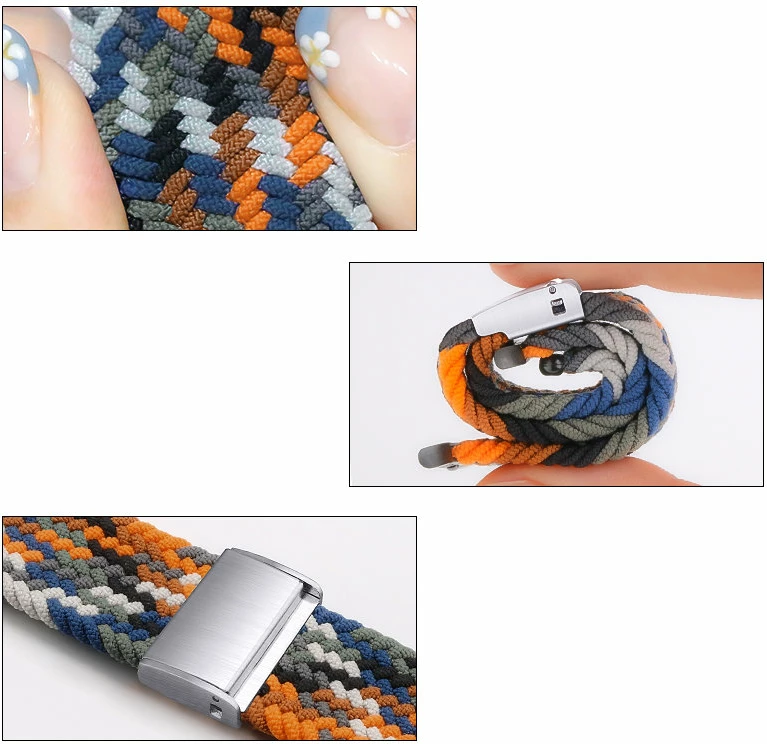 Rrip tekstili i endur për Apple Watch Hurtel, Strap Fabric, për modele 42/44/45/49 mm, Shumëngjyrësh