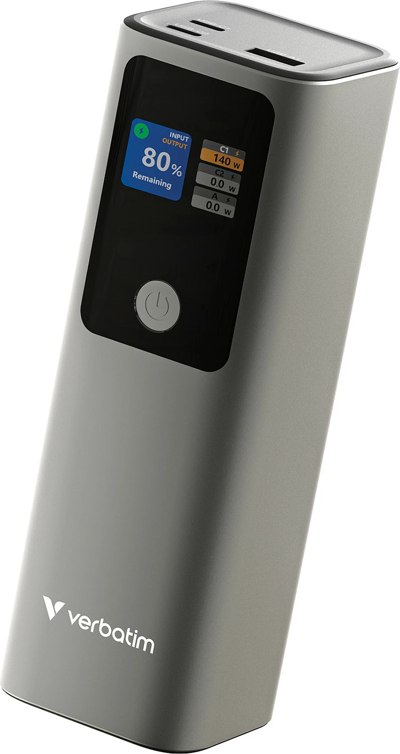 Power bank Verbatim Charge 'n' Go 27000mAh, 183W, PD 3.1/QC 3.0, Gri