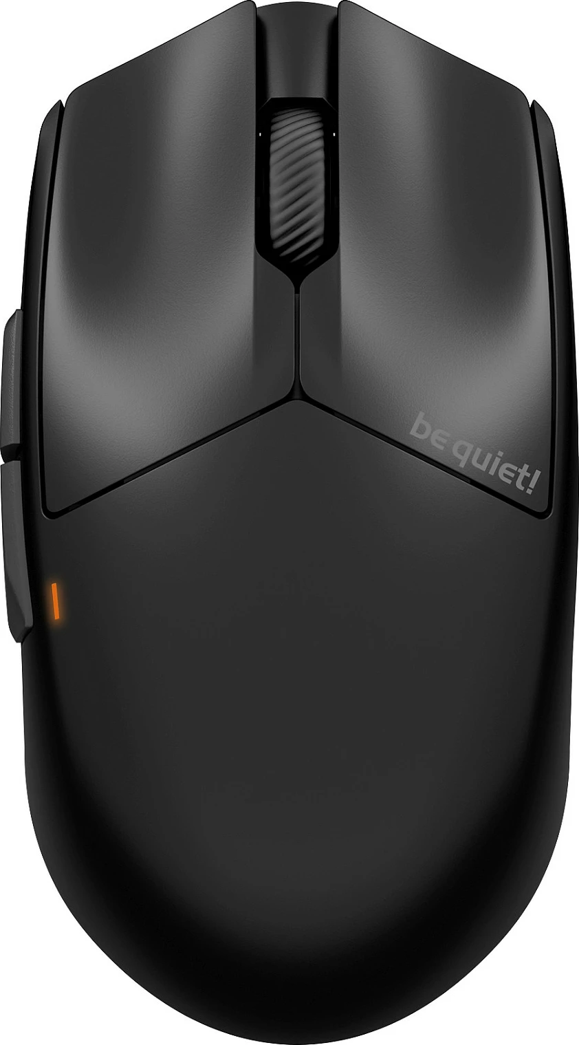 Maus be quiet! Dark Perk Sym, wireless + USB-C, 32000 DPI, për dorë të djathtë, i zi
