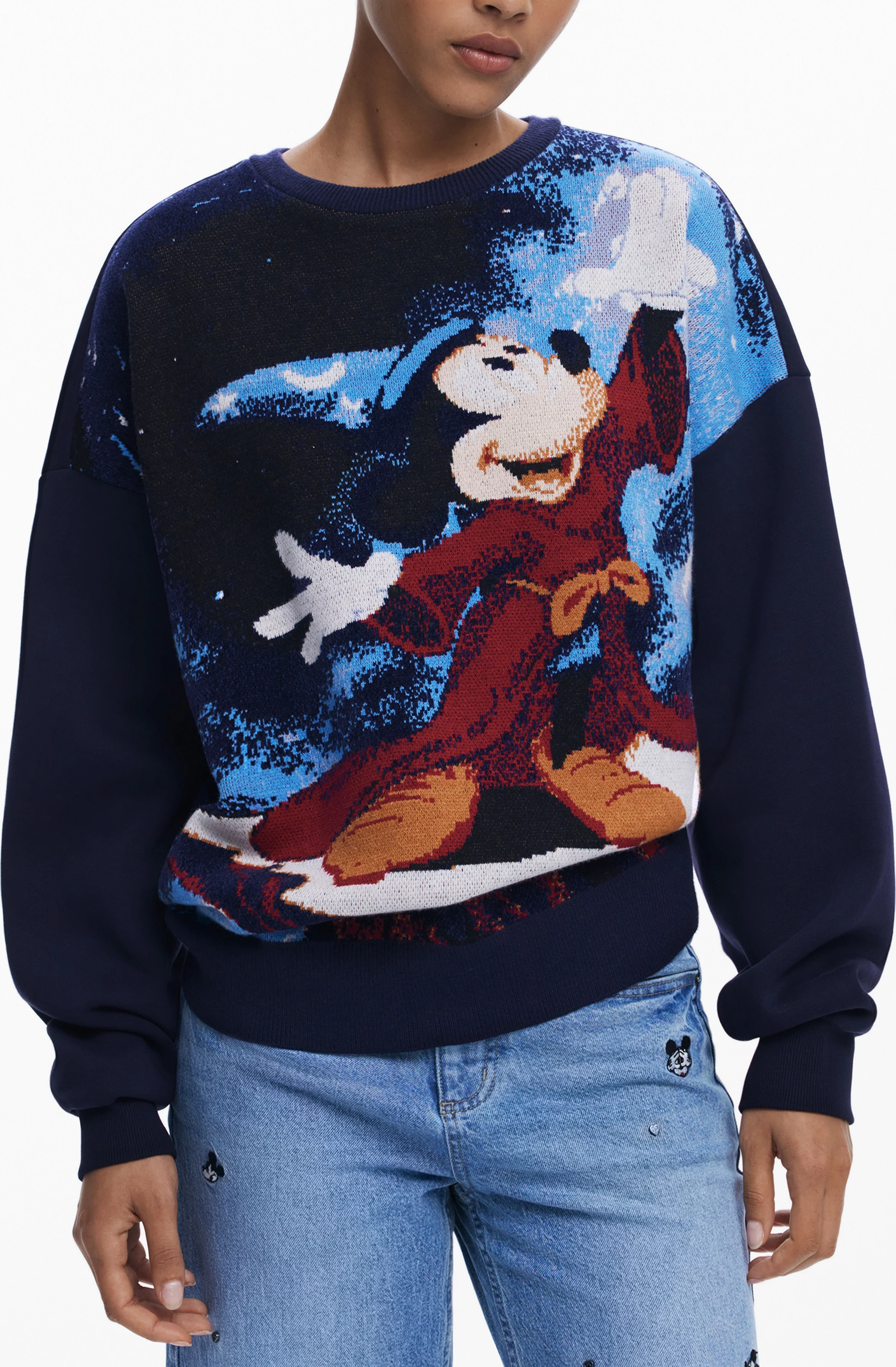 Duks për femra Desigual zip-up Mickey, kaltër