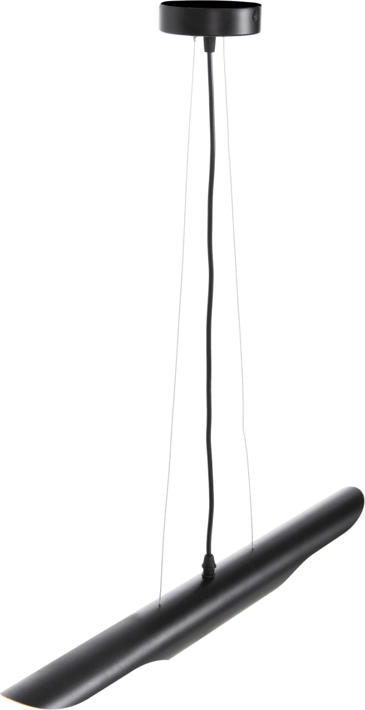 Llambë varëse tavani FH4172, metal i zi, tub-2 llamba, Φ6x60H cm