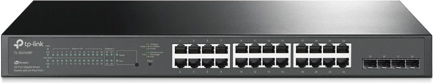 Switch TP-Link JetStream, 28 porte, 10/100/1000 MB/s, i zi