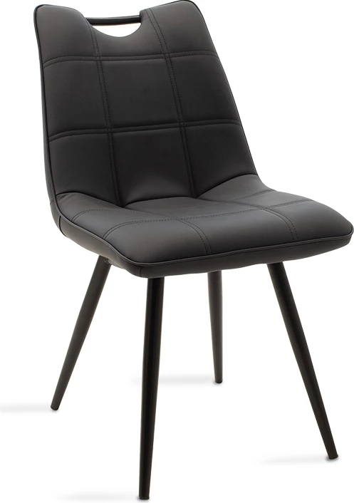 Karrige Nely metal ngjyrë e zezë PU