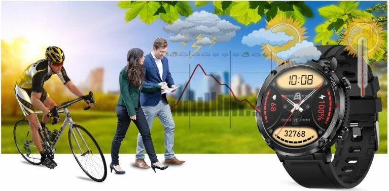 Smartwatch Gravity për të dy gjinitë, portokalli
