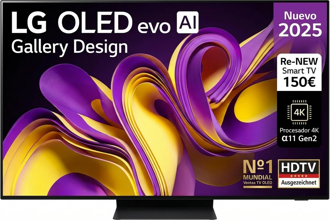 Televizor Smart LG OLED55G57LW, 55" 4K OLED evo AI, Gallery Design, i zi