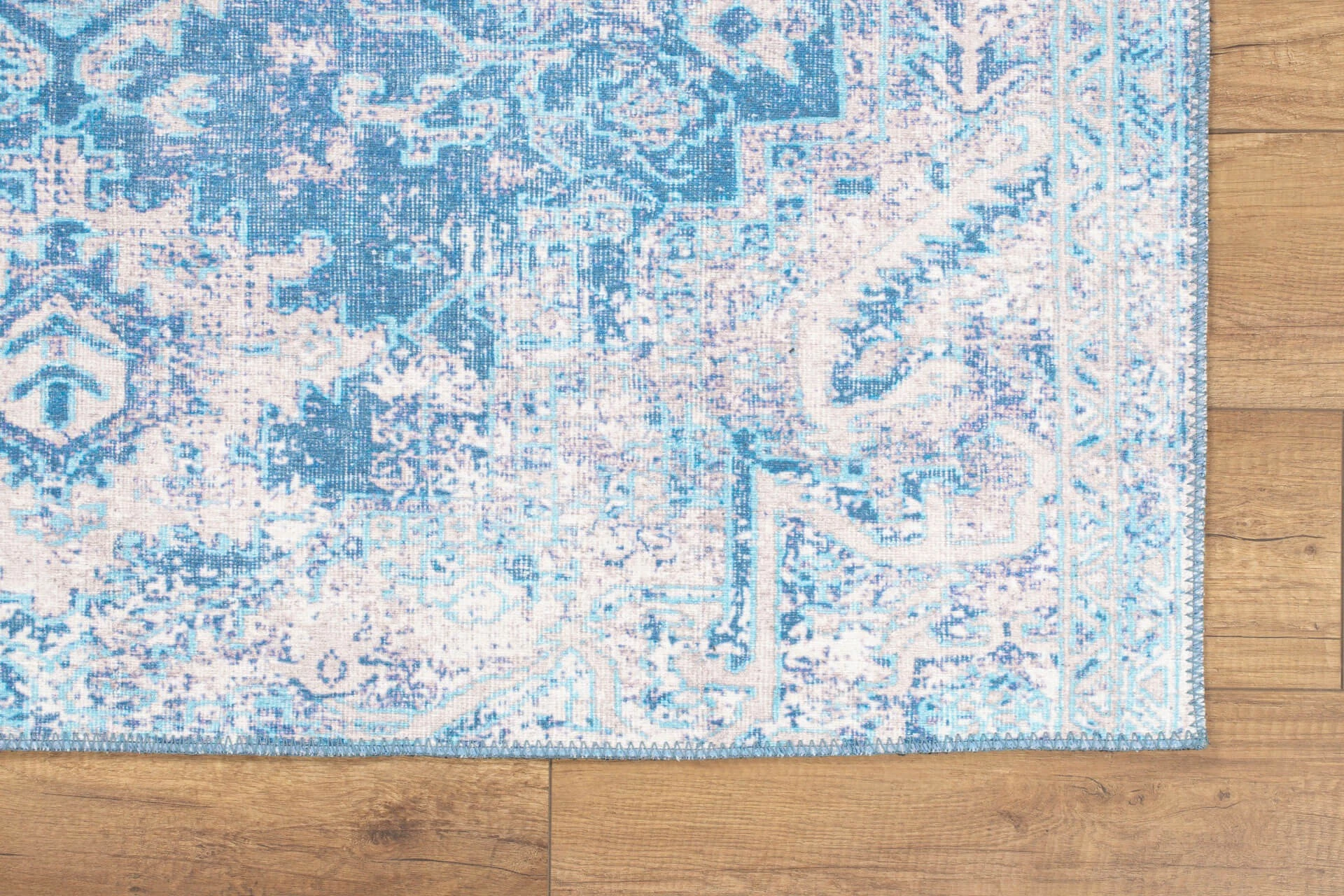 Qilim Conceptum Hypnose, chenille blu, 230x330cm