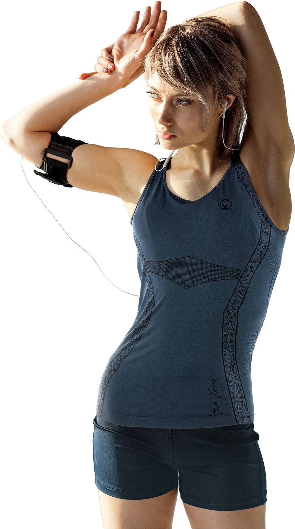 Bluzë sportive për gra, Jumeon, ngjyrë e kaltër e errët, 001-001360, L/XL