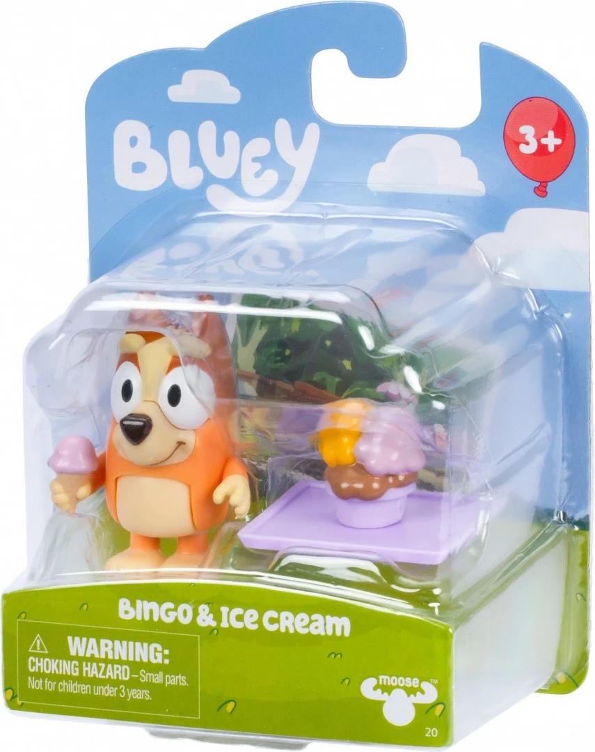 Figurinë Bluey Tm Toys BLU18040, Bingo & Dunny, plastikë, për fëmijë, shumëngjyrëshe, 1 copë