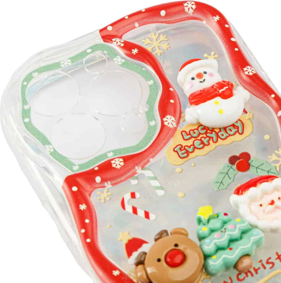 Fotroll për telefon TECH TIME Christmas Edition Red (IP13PROMAX)