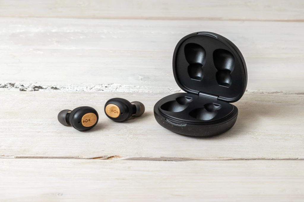 Kufje true wireless House of Marley Champion, Bluetooth, IPX4, USB-C fast charge, të zeza