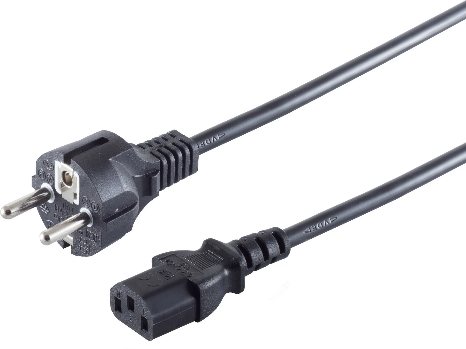Kabllo No-Name S/CONN 60006-G, 1.8 m, CEE 7/7, C13, 230 V, e zezë