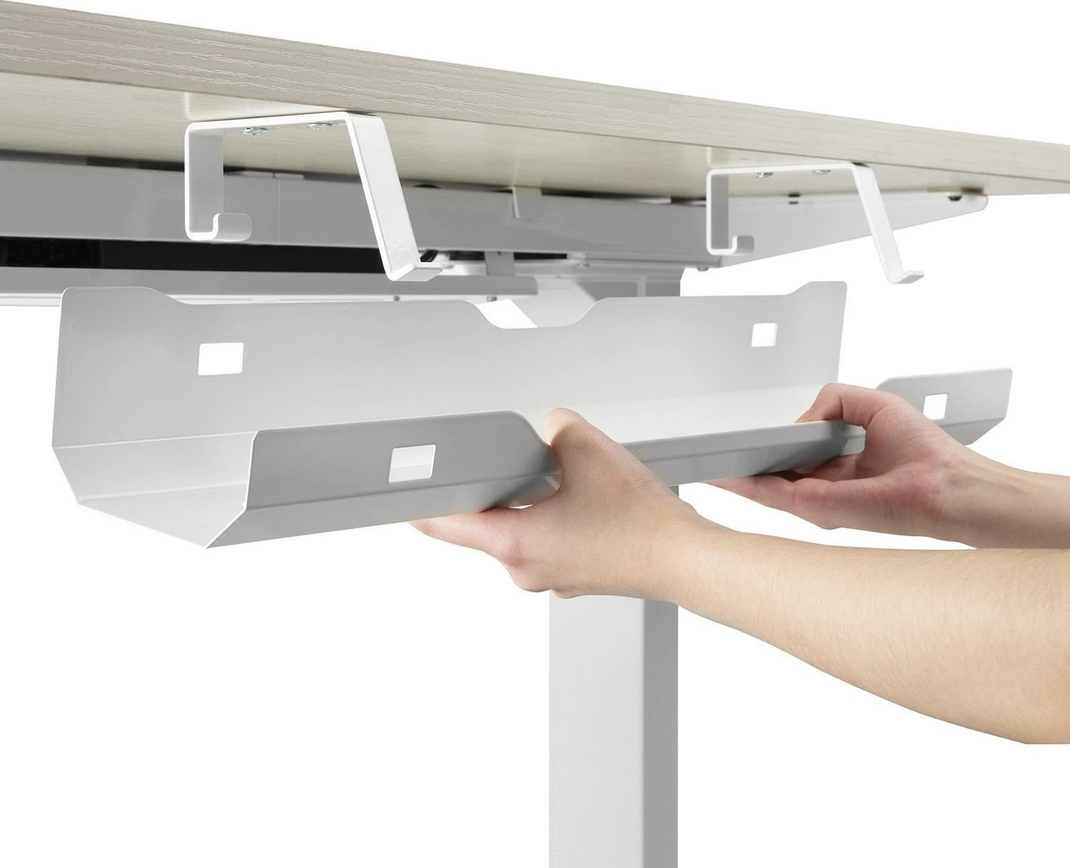 Organizator kabllosh Ergo Office ER-431W 60 cm, i bardhë, 1 copë