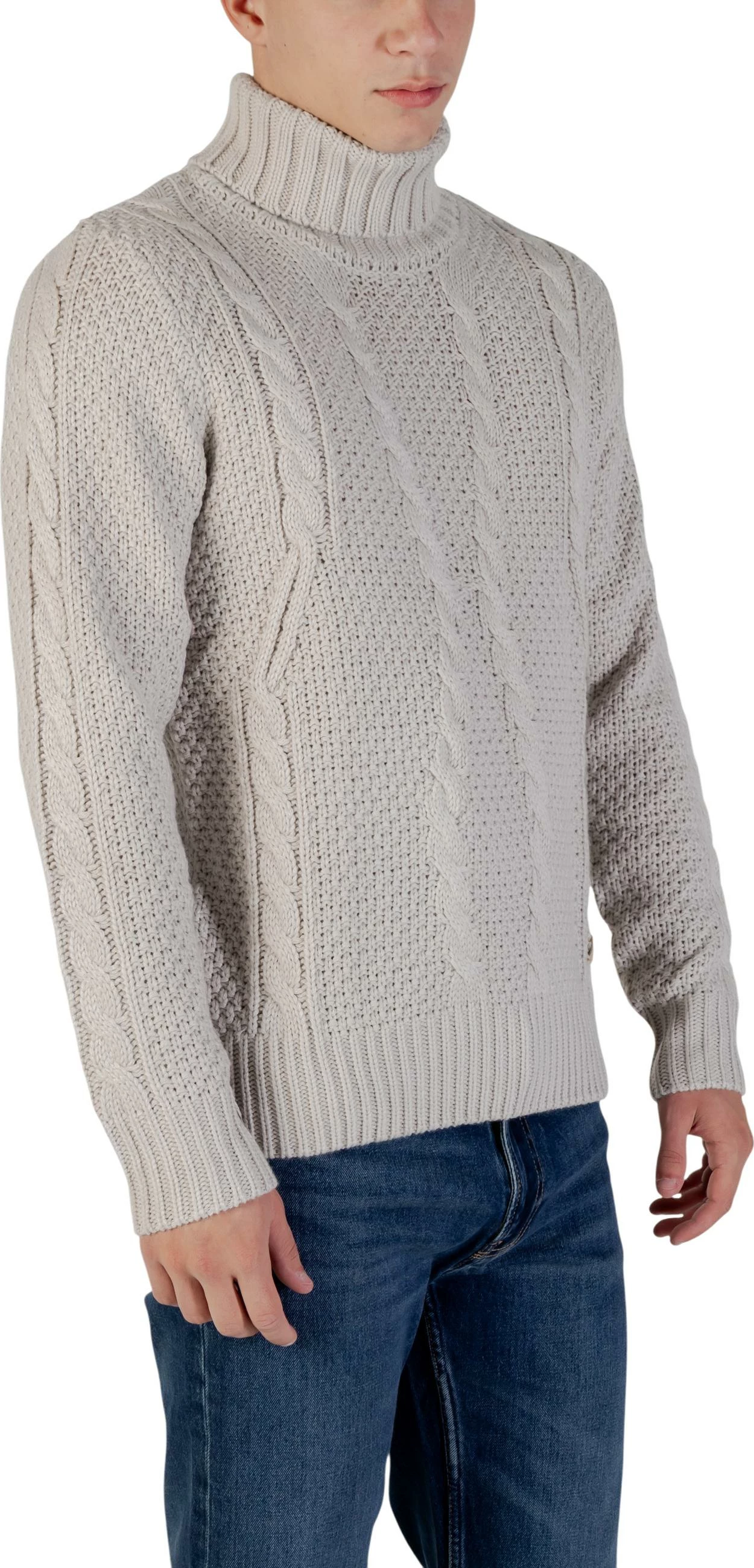Xhemper me qafë të lartë për meshkuj Gianni Lupo M. COLLO ALTO BW793-F25, gri e çelët [Madhësia: XXL]