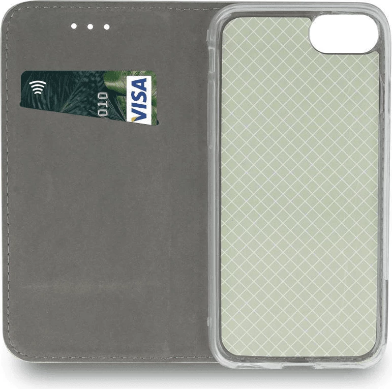 Mbështjellës HAVANA Premium Flip Cover MPN 23969 për iPhone 17 Pro Max, PU lëkurë, me magnet, stand dhe vend për kartë, blu e errët