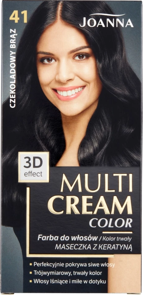 Ngjyrë për flokë për femra Joanna Multi Cream Color 41 Cokollatë e Kafenjtë, 1 copë