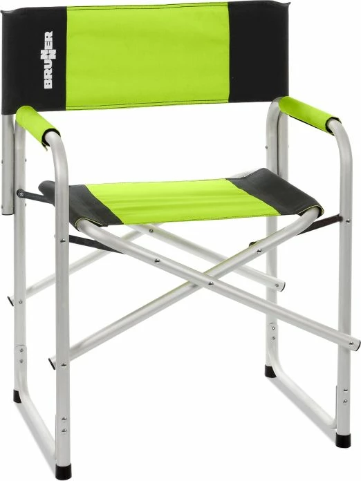 Karrige kampingu BRUNNER Bravura 0404190N.C70, palosëse, kornizë alumini, max 100 kg, gri/jeshile