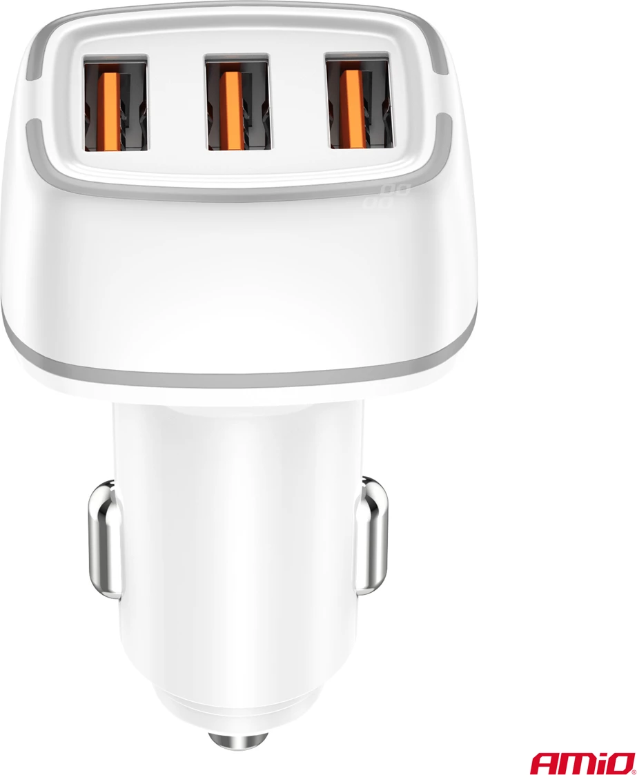 Karikues makine 2×USB-A + USB-C 32W 12/24V 