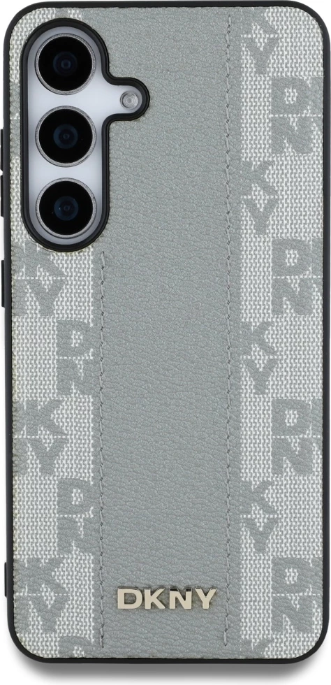 Mbështjellës DKNY për Samsung Galaxy S25, lëkurë, MagSafe, taupe