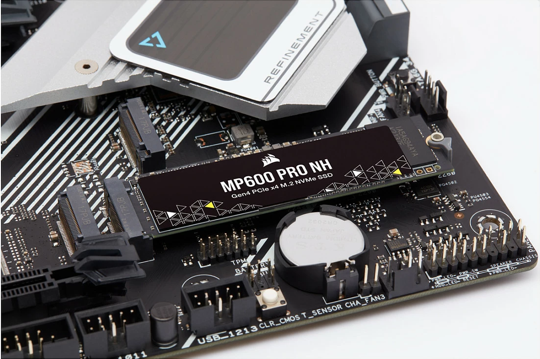 SSD M.2 NVMe Corsair MP600 PRO NH, 4TB, PCIe 4.0 x4, 7000MB/s, e zezë